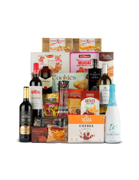 Lote Navidad 9 | Ginebra o Whisky con Delicias Tradicionales