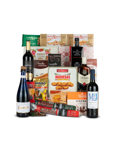 Lote Navidad 9 | Ginebra o Whisky con Delicias Tradicionales
