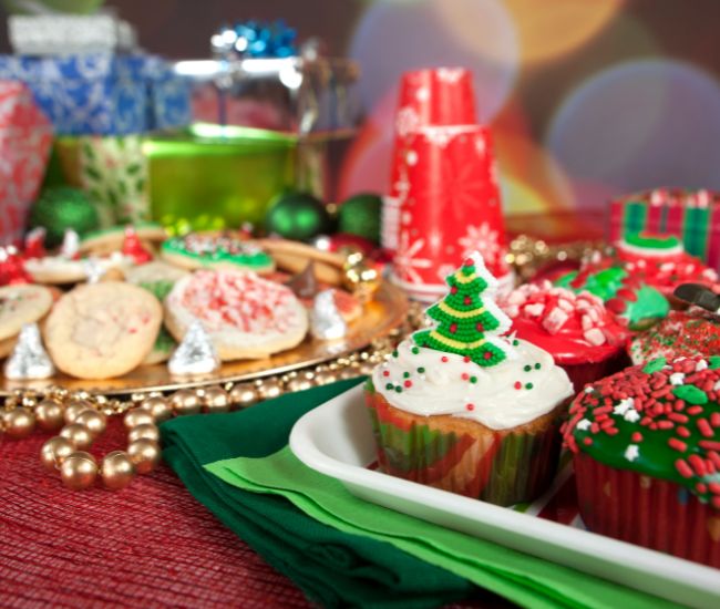 Bandeja dulces navideños